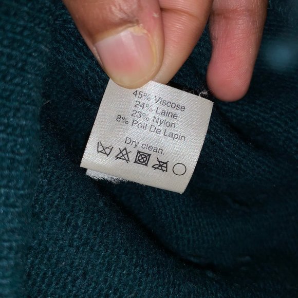 JCrew Forest Green Sweater with beading work - Picture 4 of 4